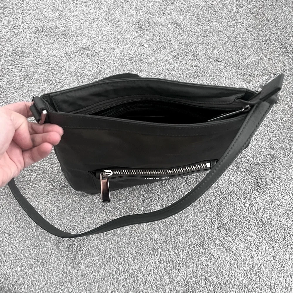 Michael Kors Black Nylon Crossbody Shoulder Bag